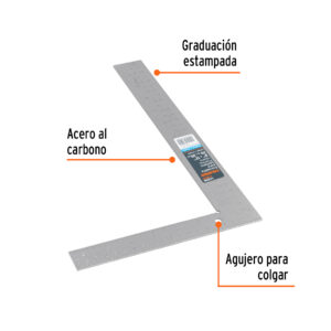 Alternative view of Escuadra 8'x12' de acero para cantero, TRUPER
