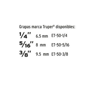 Engrapadora tipo martillo, uso rudo, TRUPER