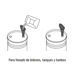 Embudo plástico 250 ml, cuello rígido, TRUPER - Imagen 4