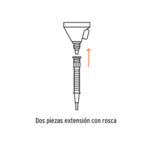 Embudo plástico 500 ml, cuello flexible con filtro, TRUPER - Imagen 5