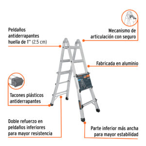 Alternative view of Multiescalera telescópica, 3.2 m, capacidad de carga 150 kg