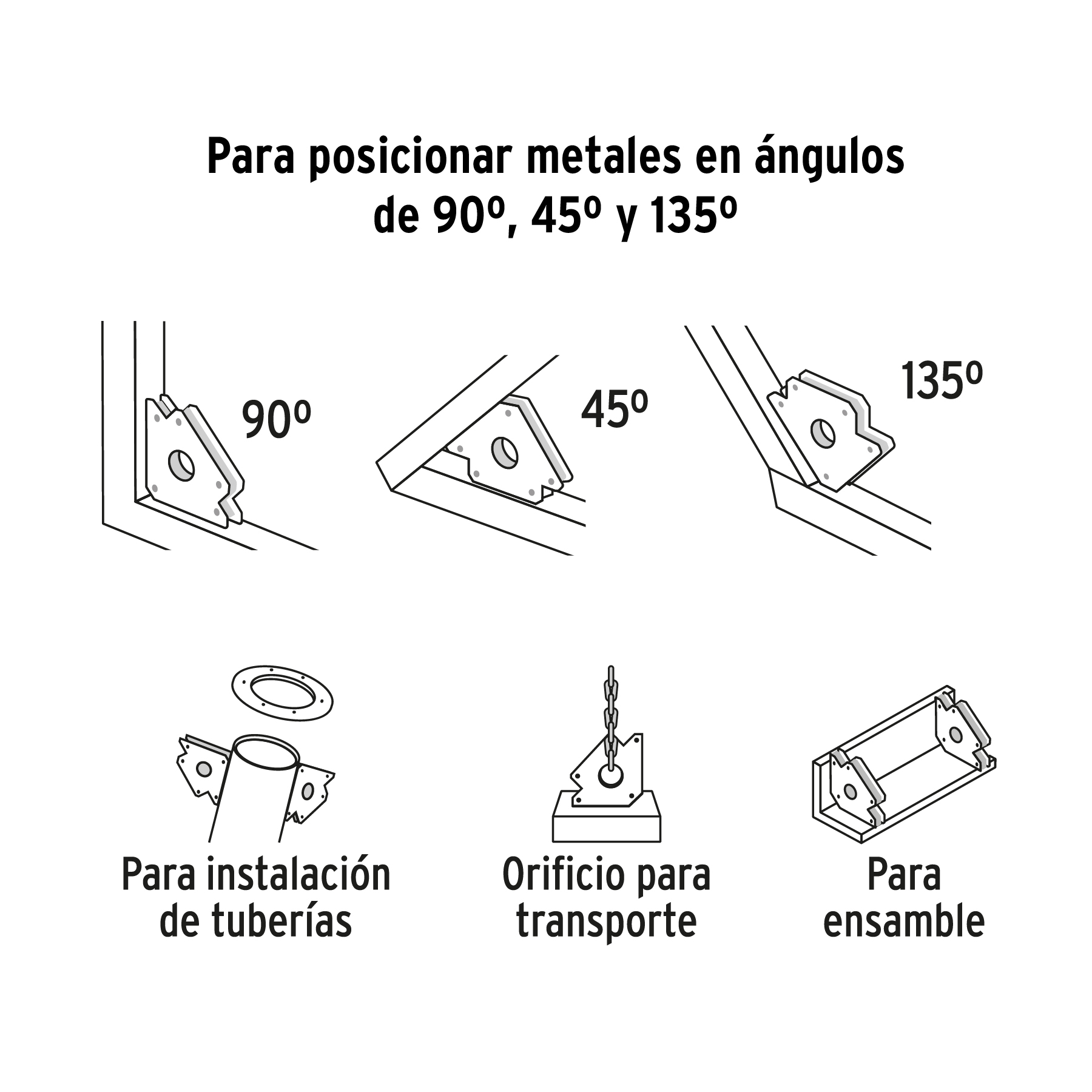 Escuadra magnética para soldar de 3-1/4' carga 25 kg, EXPERT - Imagen 4