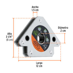 Escuadra magnética para soldar de 3-1/4' carga 25 kg, EXPERT - Imagen 3