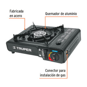 Alternative view of Estufilla portátil para gas, encendido electrónico, TRUPER