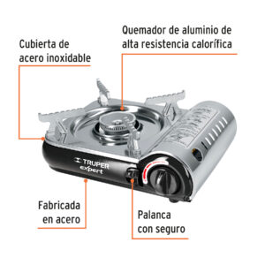 Alternative view of Estufilla portátil, encendido electrónico, lata 1/4, EXPERT