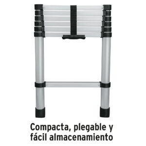 Escalera telescópica, 7 peldaños, tipo II, capacidad 102kg - Imagen 4