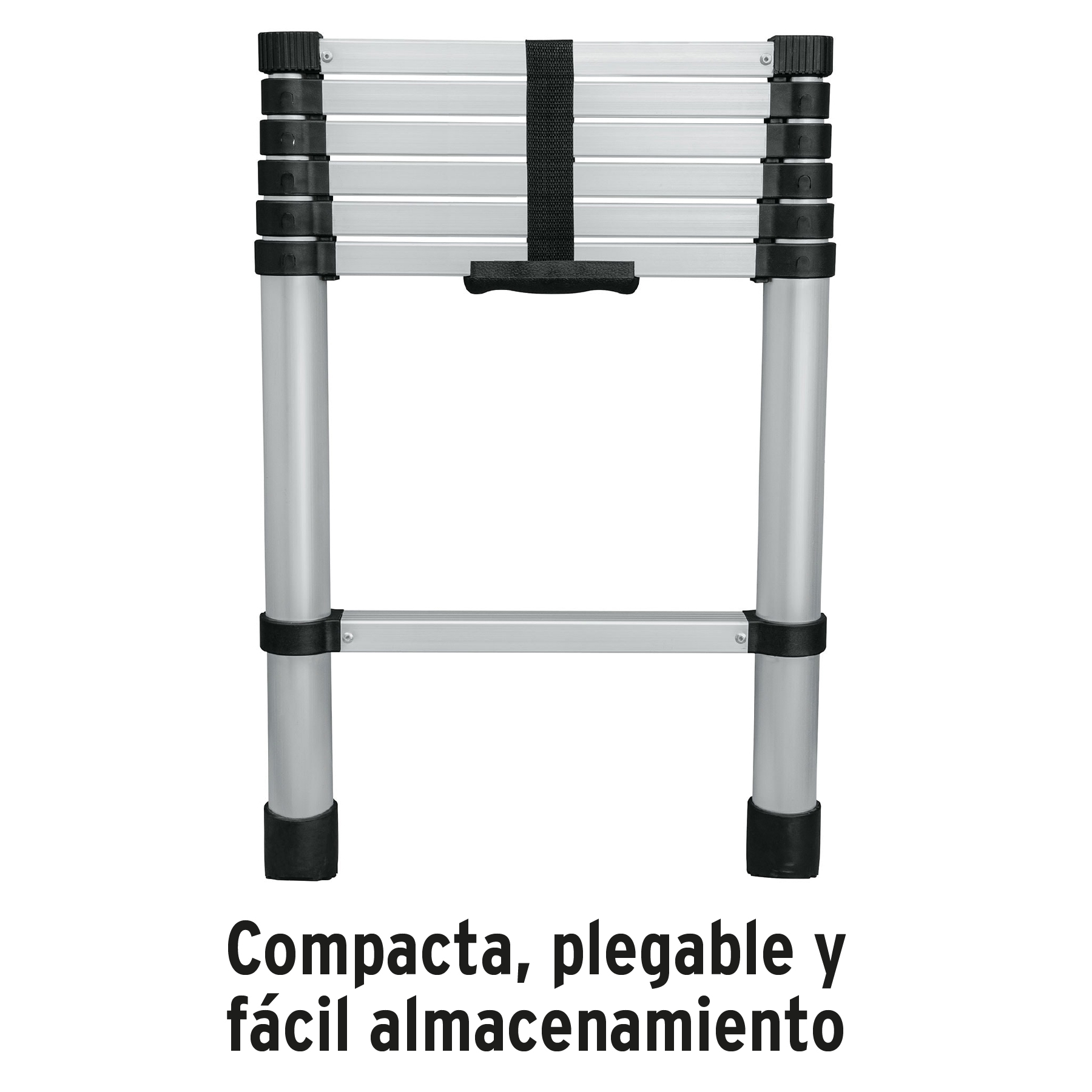 Escalera telescópica, 7 peldaños, tipo II, capacidad 102kg - Imagen 4