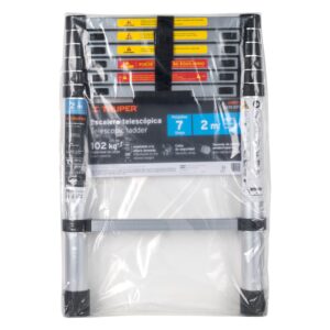 Escalera telescópica, 7 peldaños, tipo II, capacidad 102kg - Imagen 5