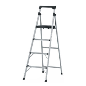 Escalerilla tubular plegable, 4 peldaños, aluminio, TRUPER