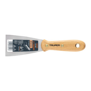 Espátula rígida 2' con mango de madera, TRUPER