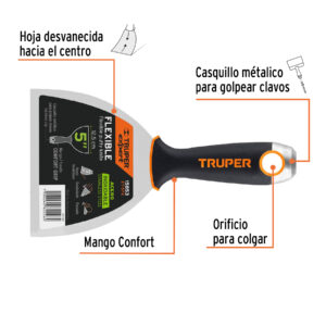 Alternative view of Espátula flexible 5' acero inoxidable, Comfort Grip, EXPERT