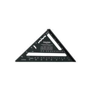 Escuadra 7', aluminio color negro, para muro de yeso, TRUPER