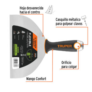 Alternative view of Espátula flexible 8' acero inoxidable, Comfort Grip, EXPERT