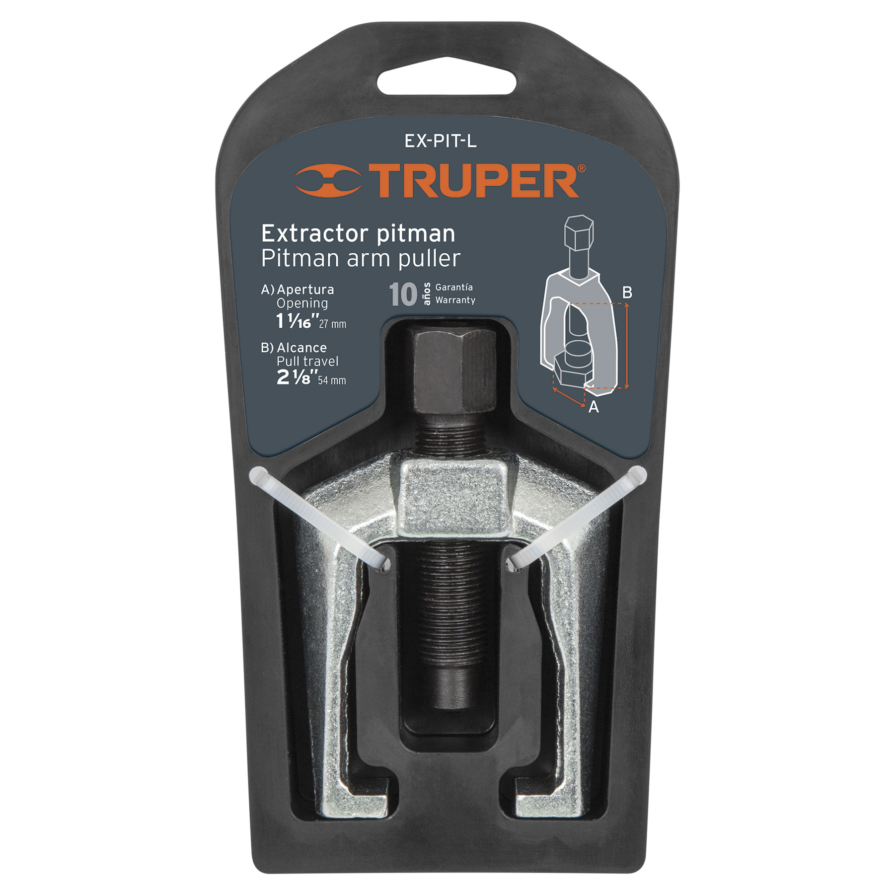 Extractor Pitman, alcance 54 mm, uso ligero, TRUPER - Imagen 4