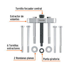 Alternative view of Extractor de volantes, 11 piezas, TRUPER