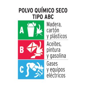 Alternative view of Extintor portátil recargable 0.5 kg, polvo tipo ABC, TRUPER