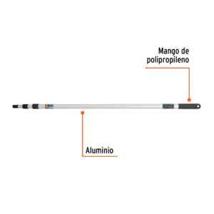 Alternative view of Extensión de aluminio para rodillo, 2 m, TRUPER