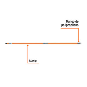 Alternative view of Extensión de acero para rodillo, 1.2 m, TRUPER