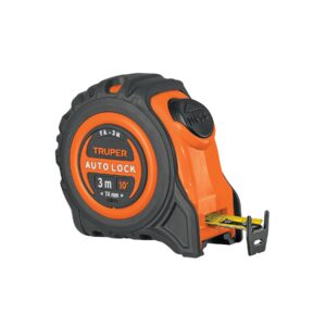 Flexómetro Auto-Lock contra impactos 3 m cinta 16 mm, TRUPER