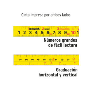 Flexómetro Auto-Lock contra impactos 3 m cinta 16 mm, TRUPER - Imagen 4