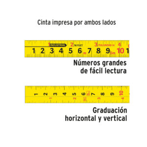 Flexómetro Auto-Lock contra impactos 5 m cinta 19 mm, TRUPER - Imagen 4