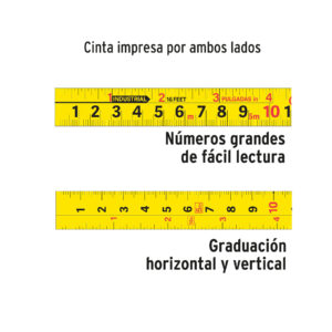 Flexómetro Auto-Lock contra impactos 8 m cinta 25 mm, TRUPER - Imagen 4