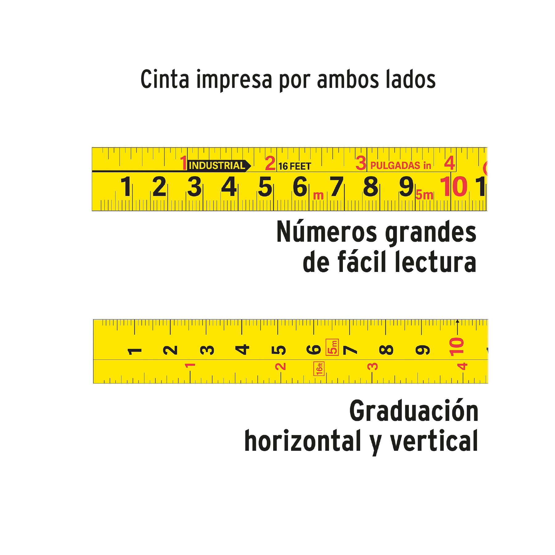 Flexómetro Auto-Lock contra impactos 8 m cinta 25 mm, TRUPER - Imagen 4