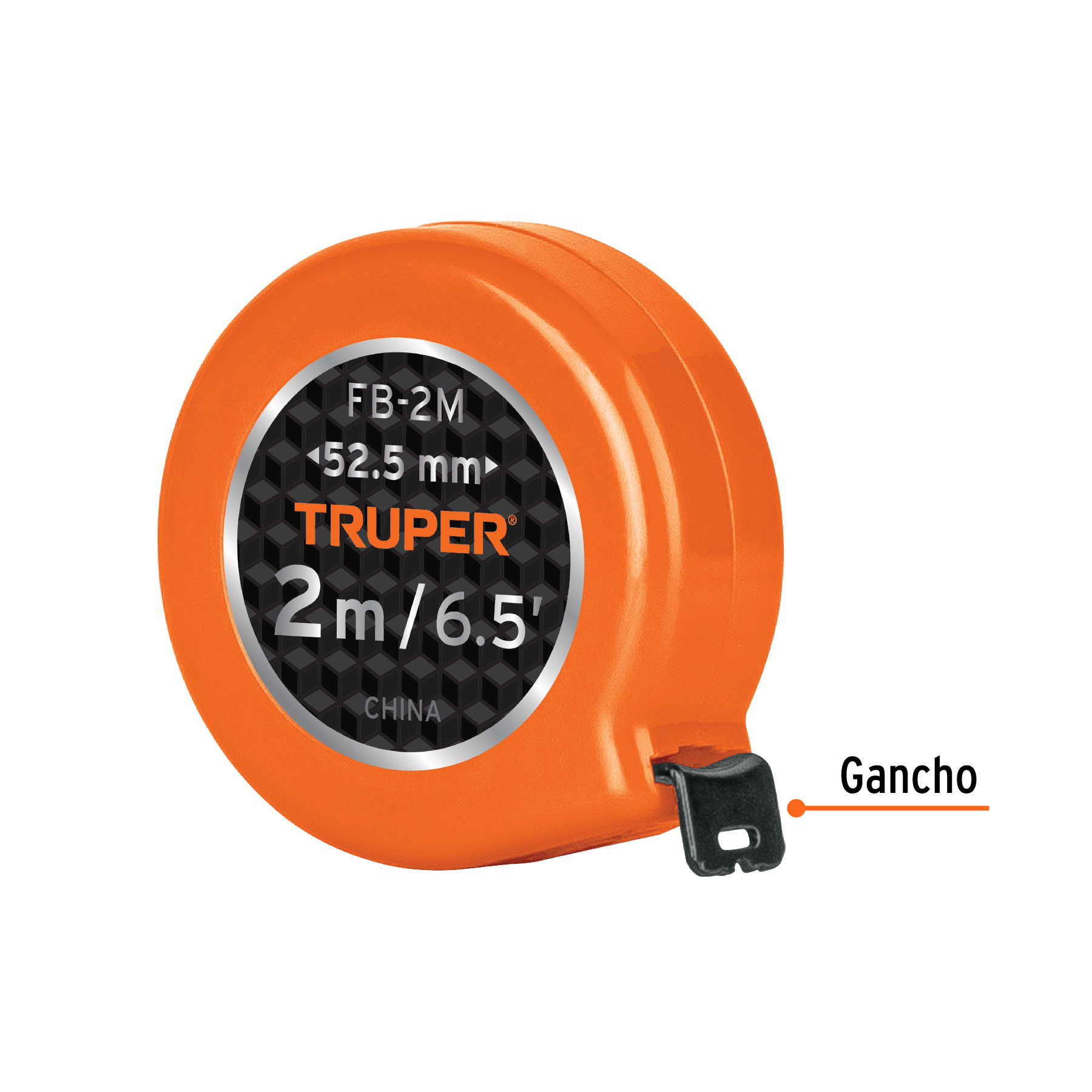 Flexómetro de bolsillo 2 m cinta 13 mm, TRUPER - Imagen 2