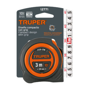 Flexómetro compacto contra impactos 3 m cinta 16 mm, TRUPER - Imagen 5