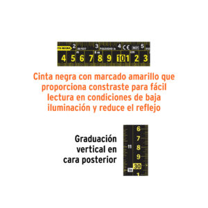 Flexómetro contra impactos 10 m, Cinta Negra 32 mm, TRUPER - Imagen 4