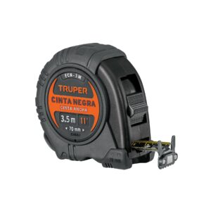 Flexómetro contra impactos 3 m, Cinta Negra 13 mm, TRUPER