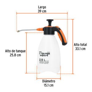 Fumigador doméstico de 2.5 litros, mango ergonómico, EXPERT - Imagen 3