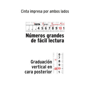 Flexómetro XTRA 7.5 m cinta extra ancha 28 mm, TRUPER - Imagen 4