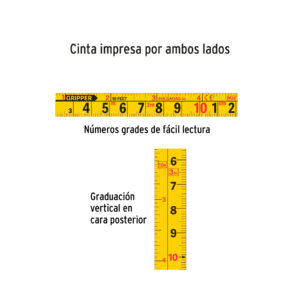 Alternative view of Flexómetro Gripper 3 m cinta 13 mm display box con 24 piezas