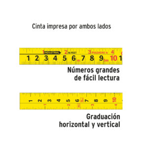 Alternative view of Flexómetro Gripper contra impactos 3 m cinta 13 mm, TRUPER