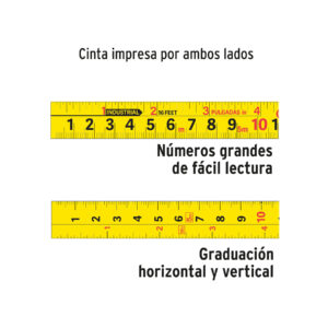 Flexómetro Gripper contra impactos 5 m cinta 19 mm, TRUPER - Imagen 4