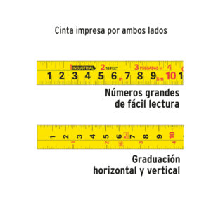 Flexómetro Gripper contra impactos 8 m cinta 25 mm, TRUPER - Imagen 6