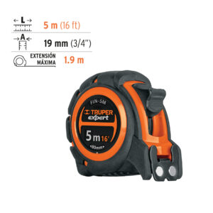 Flexómetro industrial contra impactos 5 m cinta 19 mm - Imagen 3