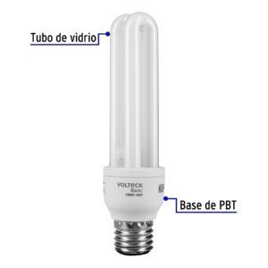 Alternative view of Lámpara doble T4 13 W luz cálida en caja, VOLTECK