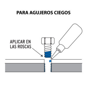 Fijador de roscas, removible, 10 ml, azul, TRUPER - Imagen 3