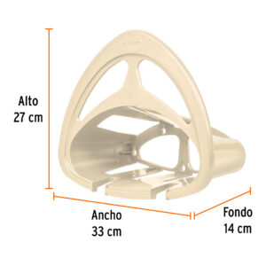 Alternative view of Portamanguera de plástico beige, TRUPER