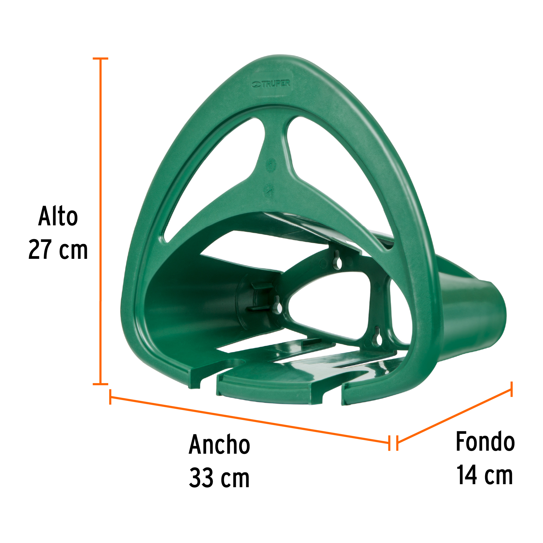 Portamanguera de plástico verde, TRUPER - Imagen 2
