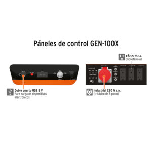 Alternative view of Generador portátil 10 kW motor a gasolina, TRUPER
