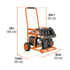 Generador portátil 1.5 kW motor a gasolina, TRUPER - Imagen 3