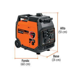 Generador inversor silencioso 3 kW, encendido manual, TRUPER - Imagen 3