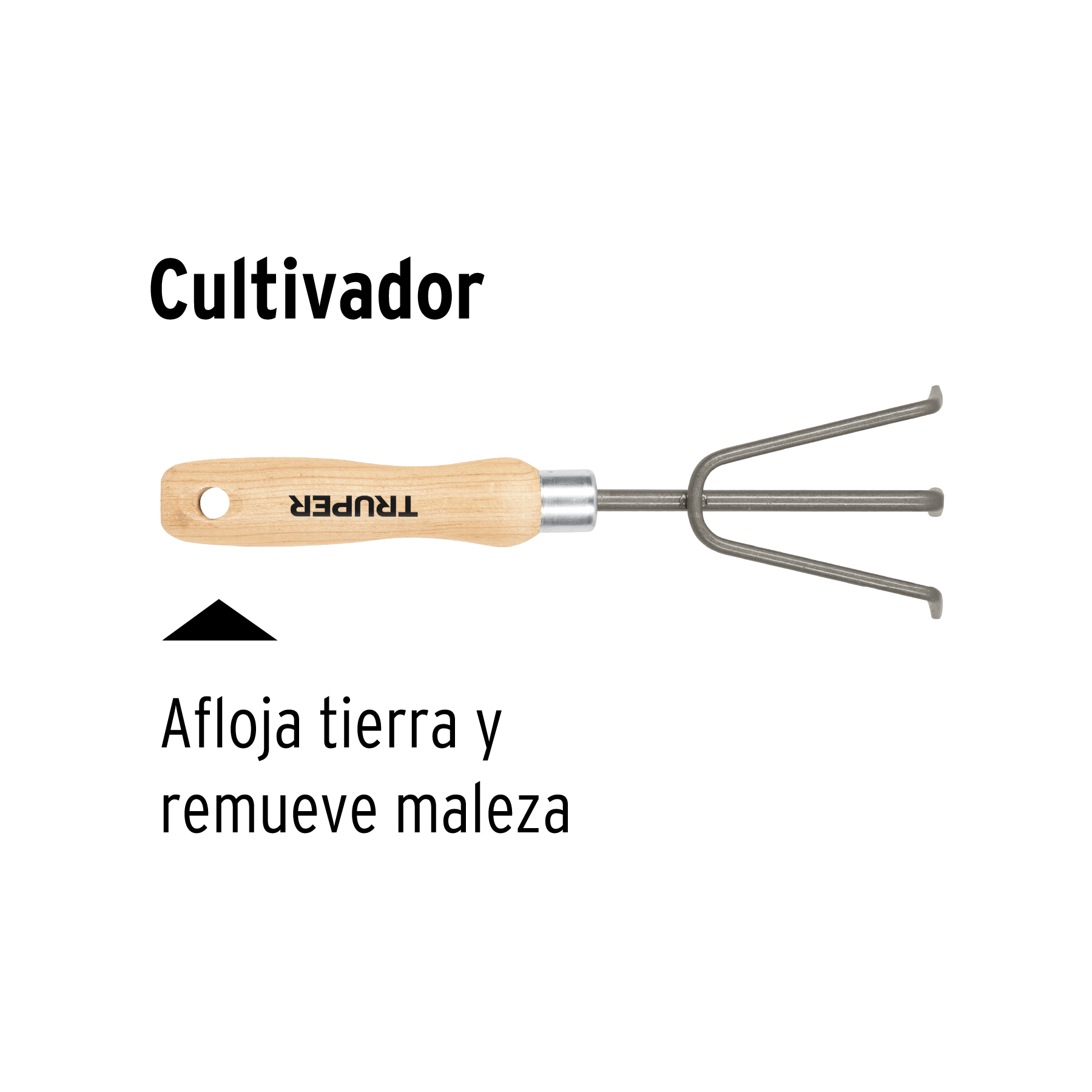 Cultivador para jardín, mango de 6', TRUPER - Imagen 4