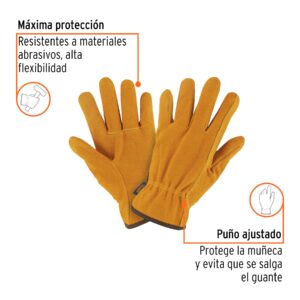 Alternative view of Guantes de carnaza, usos generales, M, TRUPER