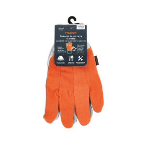 Alternative view of Guantes de carnaza y loneta, uso ligero, unitalla, TRUPER