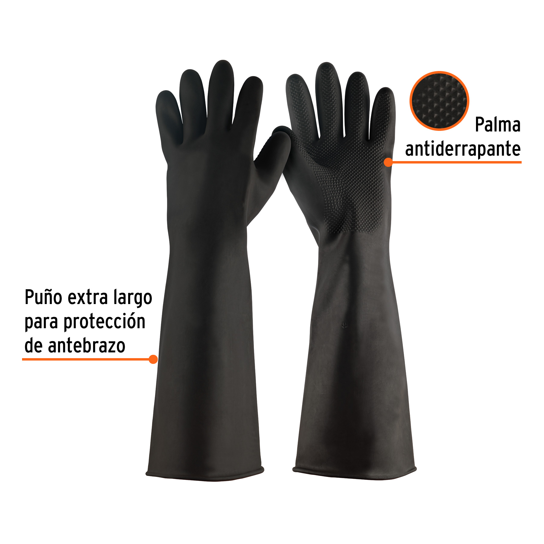 Guantes de látex industriales, M, TRUPER - Imagen 4