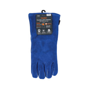 Guantes para soldador, reforzados, azules, TRUPER - Imagen 4